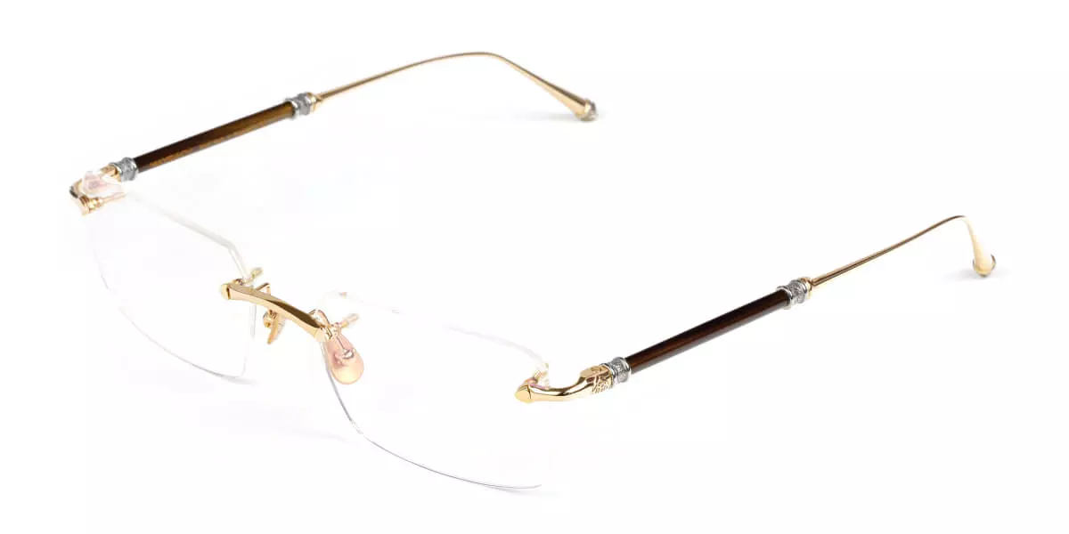 Gọng kính Maybach vàng 24K
