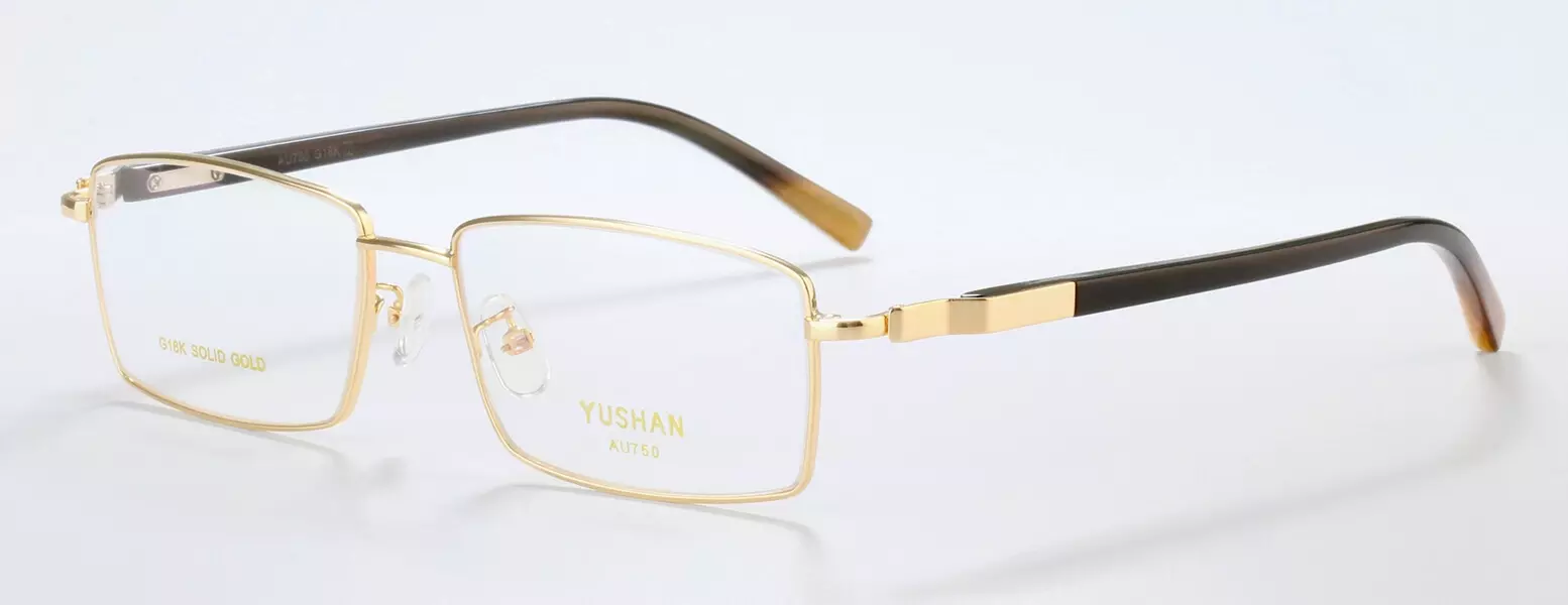Gọng vàng nguyên khối YUSHAN 091-Solid gold 18K