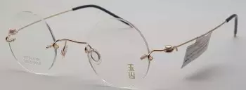 Gọng kính vàng nguyên khối Yushan 003 Solid pink gold 18K