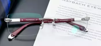 Gọng cận vàng trắng Maybach