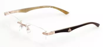 gọng cận vàng nguyên khối