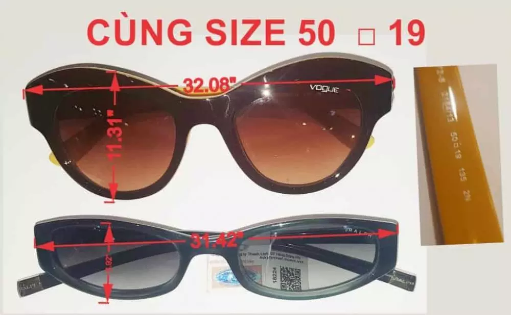 Cách chọn size kính mát