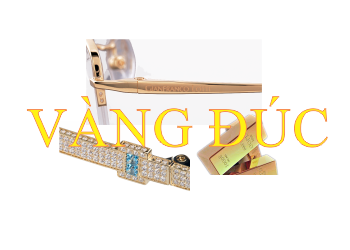 Gọng kính vàng đúc 18K