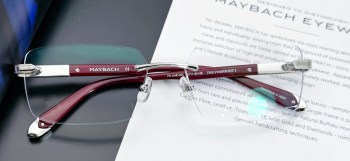 Gọng cận vàng trắng Maybach