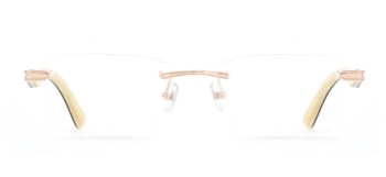 gọng cận vàng nguyên khối